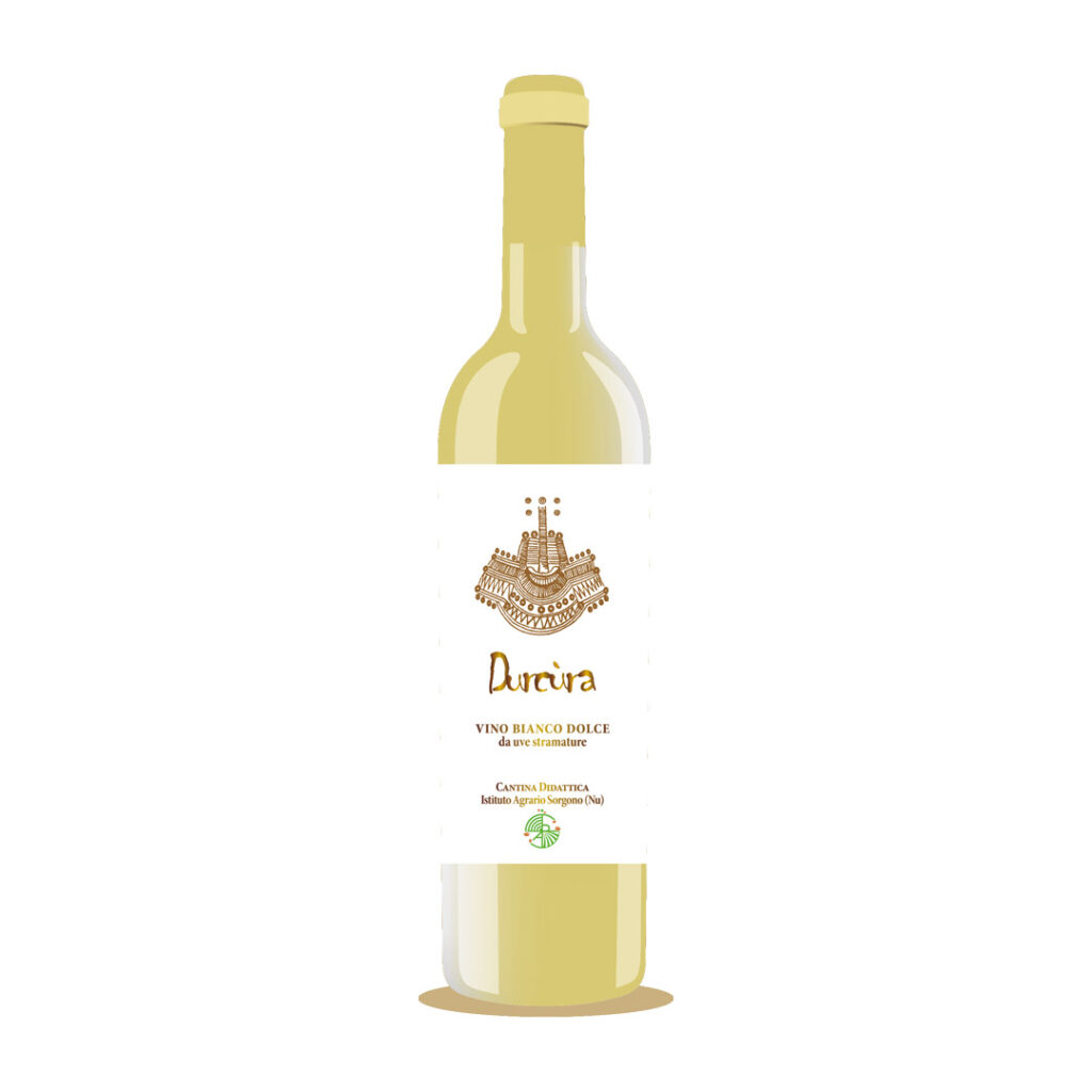 Durcura-Render Progetto grafico, restyling etichetta Durcura - Vino Istituto Sorgono - Progetto di Massimo Demelas Design